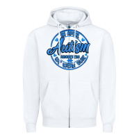 White autism awareness Zipper Hoodie - MaliasSmallBusiness