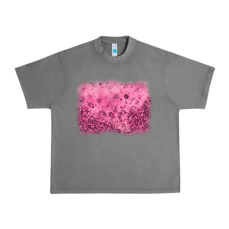 Pink Glitter Background Urban Heavy Tee by JahusDesignShop | Teevron