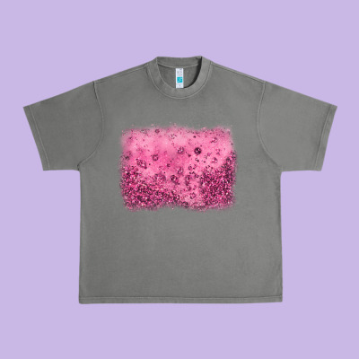 Pink Glitter Background Urban Heavy Tee Designed By Jahusdesignshop
