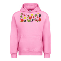 Fuchsia Pink summer fruits Urban Hoodie - TumblerDesignByShophia