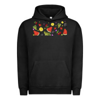 Pigment Black summer fruits Urban Hoodie - TumblerDesignByShophia