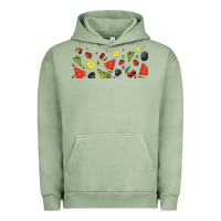 Pigment Oil Green summer fruits Urban Hoodie - TumblerDesignByShophia