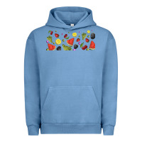 Pigment Pebble Blue summer fruits Urban Hoodie - TumblerDesignByShophia