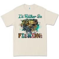 Bone i'd rather be fishing Premium Tee - RanaPortraitStore
