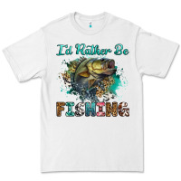 White i'd rather be fishing Premium Tee - RanaPortraitStore