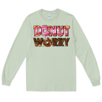 Matcha donut worry with donut Long Sleeve Tee - AdoDesignShop