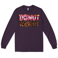 Plum donut worry with donut Long Sleeve Tee - AdoDesignShop