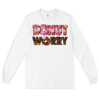 White donut worry with donut Long Sleeve Tee - AdoDesignShop