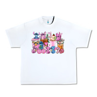 White stitch and lilo pink christmas coffee cups Urban Heavy Tee - AdoDesignShop