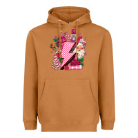 Meerkat pink christmas lightning bolt Heavyweight Hoodie - MaliasSmallBusiness