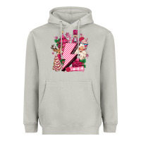 Moon Dust pink christmas lightning bolt Heavyweight Hoodie - MaliasSmallBusiness