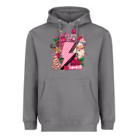 Storm pink christmas lightning bolt Heavyweight Hoodie - MaliasSmallBusiness