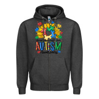 Charcoal Heather accept understand love awareness Zipper Hoodie - MaliasSmallBusiness