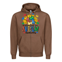 Chestnut accept understand love awareness Zipper Hoodie - MaliasSmallBusiness