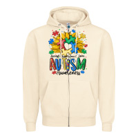 Sandshell accept understand love awareness Zipper Hoodie - MaliasSmallBusiness
