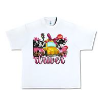 White bus driver Urban Heavy Tee - AdoDesignShop