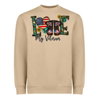 Mushroom love my veteran Heavyweight Sweatshirt - CowhideDigitalArt