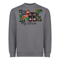 Storm love my veteran Heavyweight Sweatshirt - CowhideDigitalArt