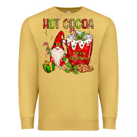 Antique Gold Christmas gnome hot cocoa Premium Sweatshirt - MaliasSmallBusiness