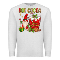 Oatmeal Heather Christmas gnome hot cocoa Premium Sweatshirt - MaliasSmallBusiness