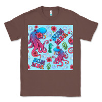 Chestnut summer and octopus seamless pattern Classic Tee - BundleAndBundleShop