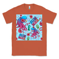 Copper summer and octopus seamless pattern Classic Tee - BundleAndBundleShop