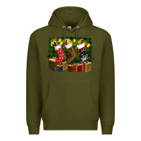 Army Green Christmas Premium Hoodie - RanaPortraitStore