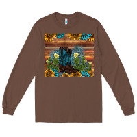 Chestnut boot cactus sunflower gemstone Long Sleeve Tee - AdoDesignShop