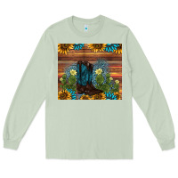 Matcha boot cactus sunflower gemstone Long Sleeve Tee - AdoDesignShop