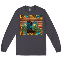 Smoke boot cactus sunflower gemstone Long Sleeve Tee - AdoDesignShop