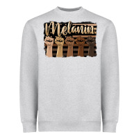 Melanin American Flag Heavyweight Sweatshirt | Teevron