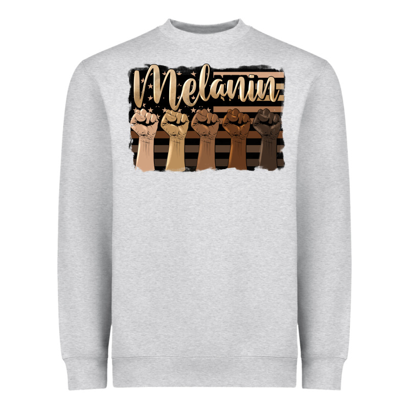 Melanin American Flag Heavyweight Sweatshirt by HRA Design Shop | Teevron