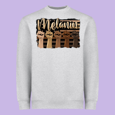 Melanin American Flag Heavyweight Sweatshirt Designed By Hra Design Shop