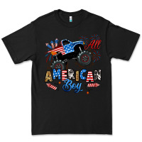 Black fourth of july monster truck all american boy Premium Tee - RanaPortraitStore