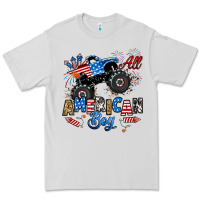 Dove Grey fourth of july monster truck all american boy Premium Tee - RanaPortraitStore