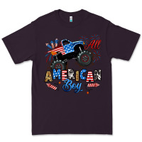 Plum fourth of july monster truck all american boy Premium Tee - RanaPortraitStore