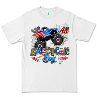 White fourth of july monster truck all american boy Premium Tee - RanaPortraitStore