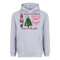 Heather Grey the most wonderful time of the year Heavyweight Hoodie - MaliasSmallBusiness