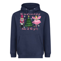 Navy the most wonderful time of the year Heavyweight Hoodie - MaliasSmallBusiness