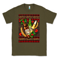 Army Green beer bottles with mistletoe Classic Tee - AdoDesignShop