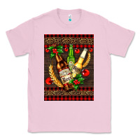 Bubblegum Pink beer bottles with mistletoe Classic Tee - AdoDesignShop