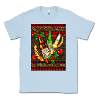 Dusty Blue beer bottles with mistletoe Classic Tee - AdoDesignShop