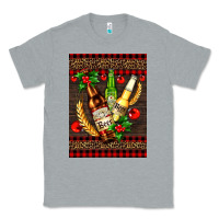 Heather Grey beer bottles with mistletoe Classic Tee - AdoDesignShop