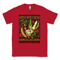 Red beer bottles with mistletoe Classic Tee - AdoDesignShop