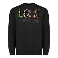 Black love our troops Heavyweight Sweatshirt - CowhideDigitalArt