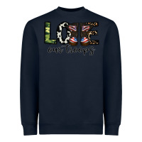 Navy love our troops Heavyweight Sweatshirt - CowhideDigitalArt