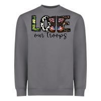 Storm love our troops Heavyweight Sweatshirt - CowhideDigitalArt
