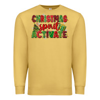 Antique Gold christmas spirit activate Premium Sweatshirt - MaliasSmallBusiness