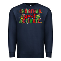 Navy christmas spirit activate Premium Sweatshirt - MaliasSmallBusiness