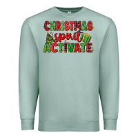 Seafoam christmas spirit activate Premium Sweatshirt - MaliasSmallBusiness